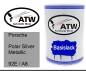 Preview: Porsche, Polar Silver Metallic, 92E / A8: 500ml Lackdose, von ATW Autoteile West.